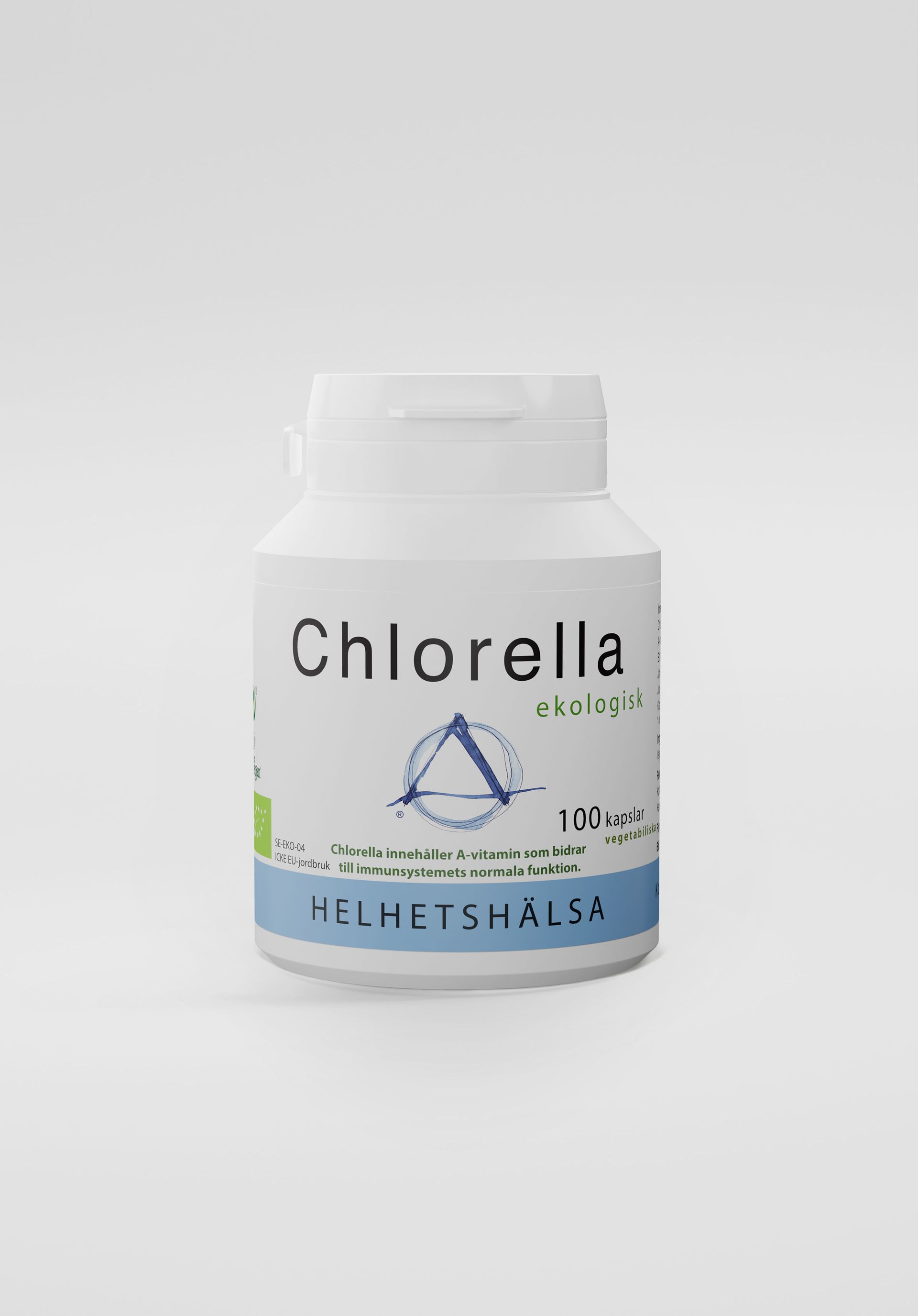 Chlorella, eko, 100 kapslar